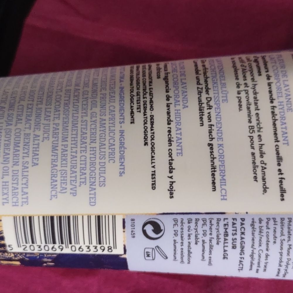 HP Sealed Korres Lavender Blossom Body Milk - Picture 4 of 5